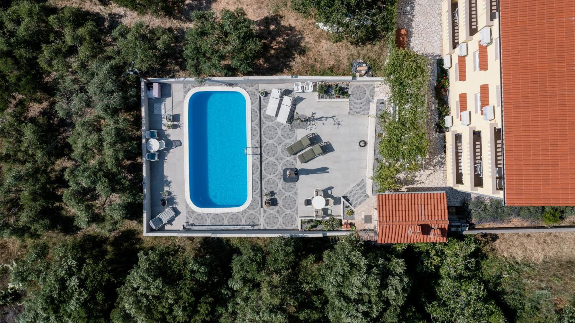 Casa Surya - Apartments With Sea View And Swimming Pool Barbat na Rabu Eksteriør bilde
