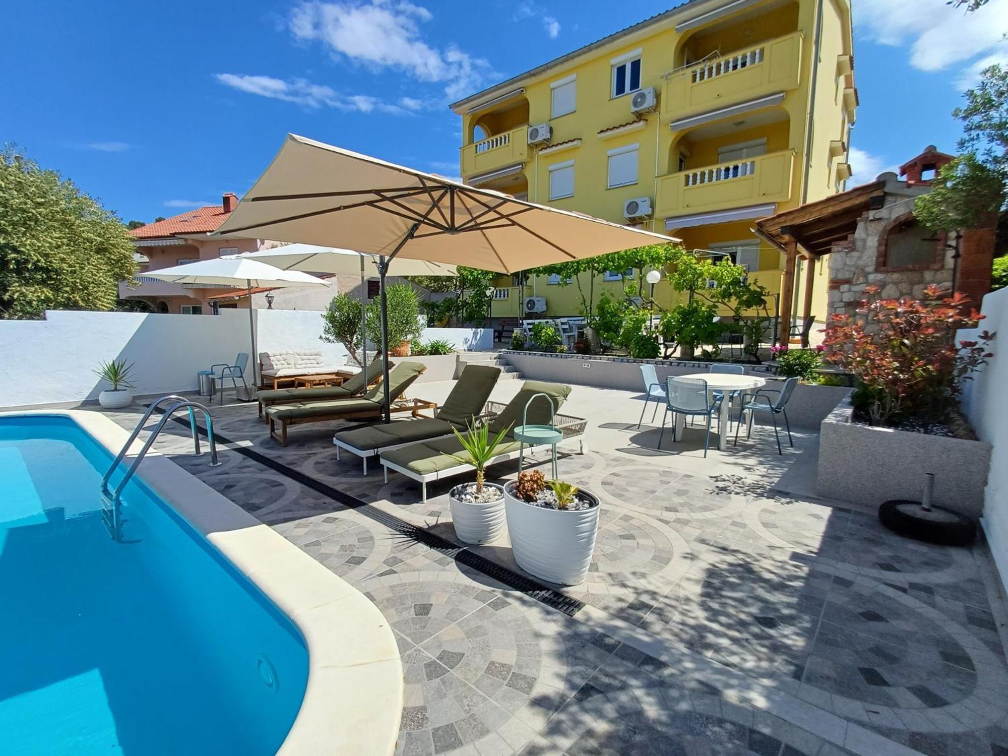 Casa Surya - Apartments With Sea View And Swimming Pool Barbat na Rabu Eksteriør bilde